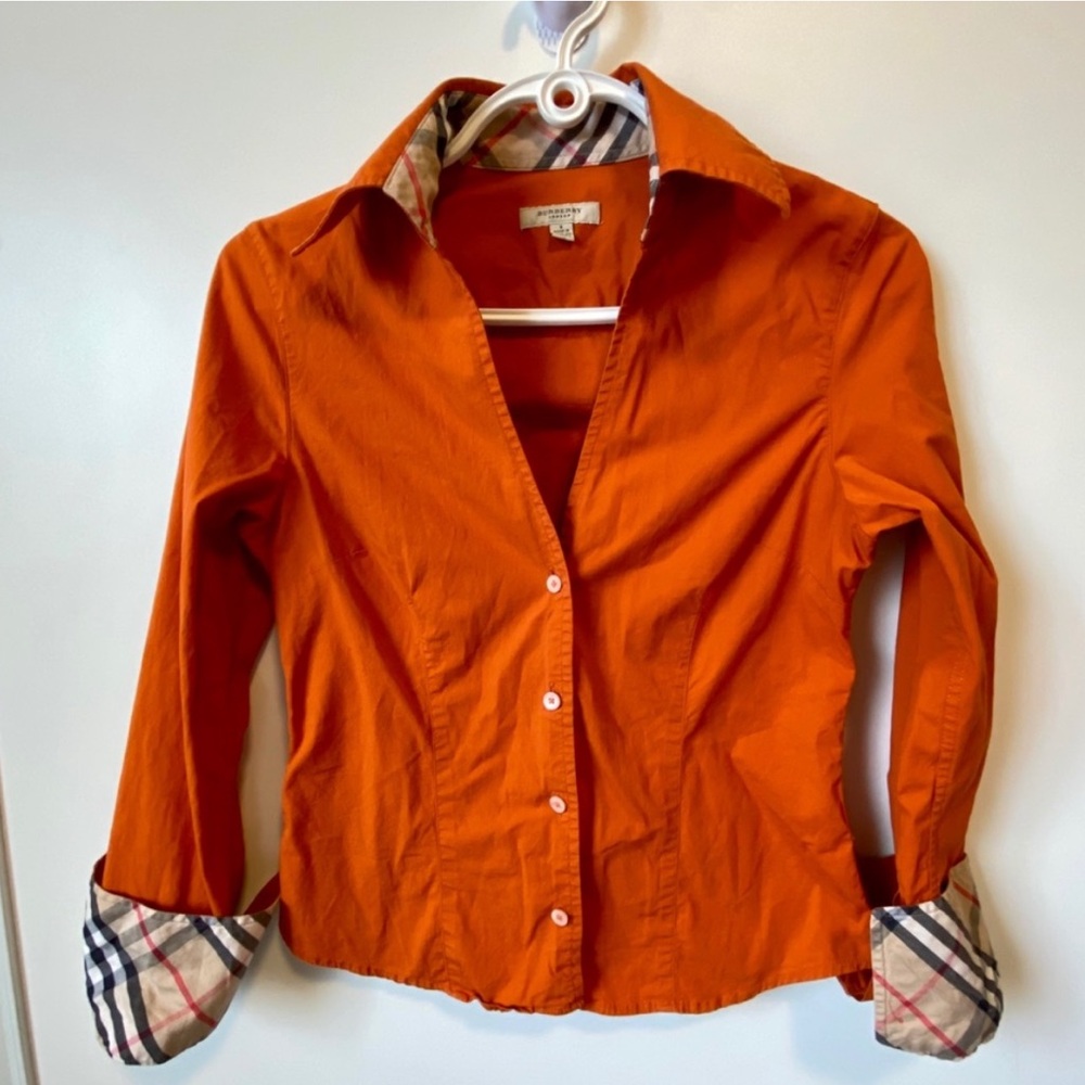Burberry Orange dress shirt